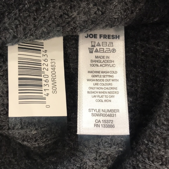Joe Fresh Waffle Sweater | Gray | XS - Picture 7 of 9